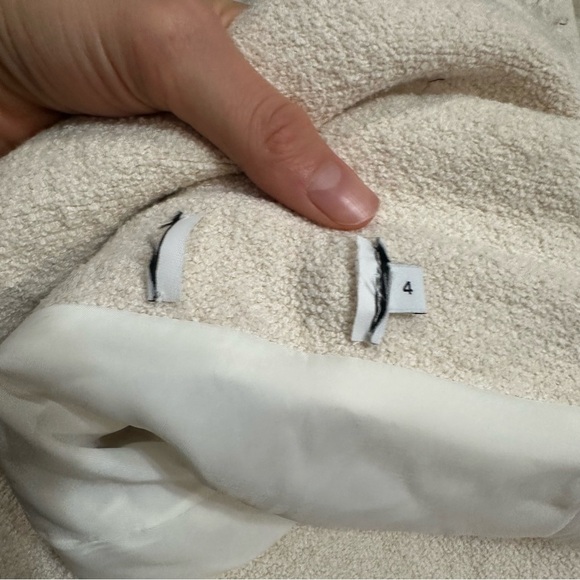 Tanya Taylor off the shoulder dress cream thick knit - Picture 4 of 5